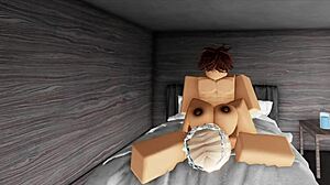 Roblox rich girl gets wild and fucked in cartoon action
