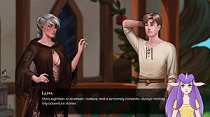 Naked elf enjoys fun in bath with muscular bodybuilder