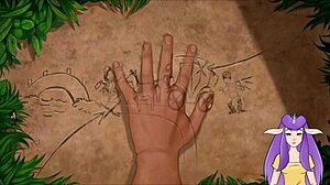 Naked elf enjoys fun in bath with muscular bodybuilder