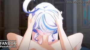 Cartoon cock creampie in 3D hentai pussy.