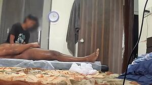 Happy ending massage with a steamy gay twist.