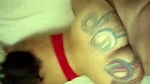 The pornstar starts with sucking balls, but it turns into rough head and ass fucking.