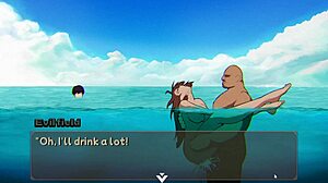 Hentai Game NTR Rice Part 6: Friend Gets Nailed Hard on Public Beach