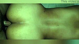 Brunette moans as horny stepbrother drills her deep doggystyle