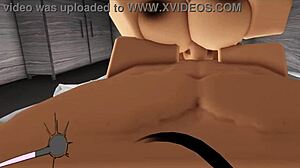 Roblox rich girl gets wild and fucked in cartoon action