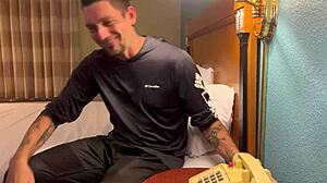 Watch Him Bend Over For Doggystyle Ass Sucking!