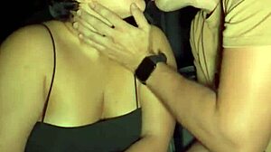 This guy fucks a young Colombian babe after the club, right in the public car