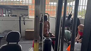 trans girl shows exercise routine but strips me naked - May Hernandez