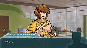 Star Channel 34 Part 83 - Brunette With Big Tits In Cartoon