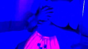 Happy halloween couple in amateur celebration