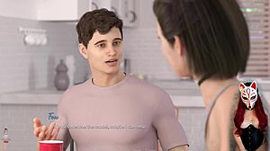 Growing Things Up in Episode 6 - Asian College Roleplay with Corset and Fishnets in Wild Anime Scene