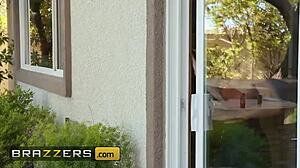 dee williams drags scarlit scandal and kyle mason to bed for wild threesome