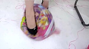 Cute Anime Girl Pops Balloon In Hentai