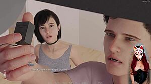 Growing Things Up in Episode 6 - Asian College Roleplay with Corset and Fishnets in Wild Anime Scene