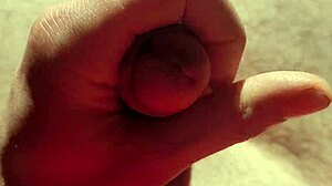 Edging flaccid to precum play under natural light solo