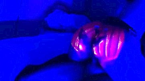 Happy halloween couple in amateur celebration