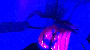 Happy halloween couple in amateur celebration