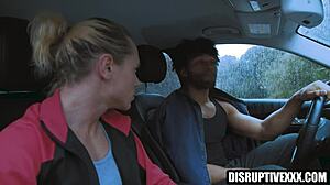 black footballer tony genius bangs interracial cheerleader