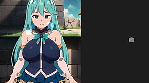 Konosuba aqua standing sex creampie - ohh my waifu h game