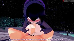 yo, hex maniac trainer banging in public, full pokemon fantasy pov! 🌀