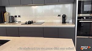 blonde barista offers rough fuck of her tight pussy instead of coffee