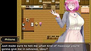 philana enters the witch's castle and discovers suspicious men for massage and sex