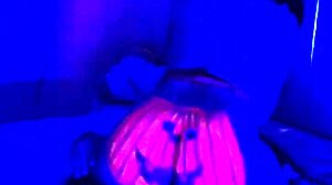 Happy halloween couple in amateur celebration