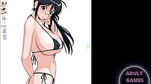 Chica anime gets slammed by a wild dildo in hot action