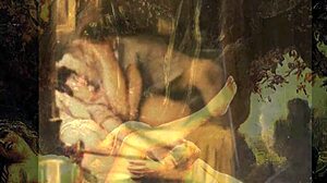 Vintage erotic drawings bring steamy fantasies to life in retro style.