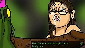 Big Butt White Professor Fucked by Pimp in Anime Gameplay