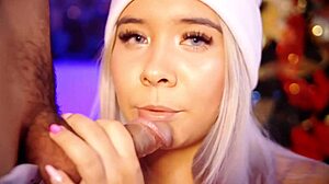 valentina the medellin babe stretches lips for morning cock