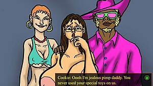 Big Butt White Professor Fucked by Pimp in Anime Gameplay