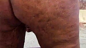 licking her pussy after she pisses on the road, then she sucks my monster cock?