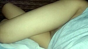 In my horny bed, no underpants, do you like my legs?