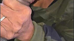 licking her pussy after she pisses on the road, then she sucks my monster cock?