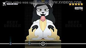 horny police mod in beatbanger game - BANGING FURRY action!