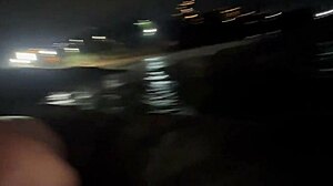 me and friends got wild on street with busty hottie