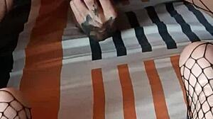 i'm fucking her deliciously and cumming on her feet.