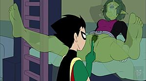 i break starfire's ass with anal beast