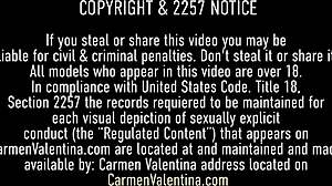 curvaceous carmen valentina licks and kisses