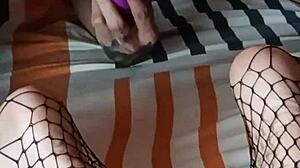 i'm fucking her deliciously and cumming on her feet.