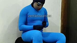 Masked Zentai Injection In Medical Fetish