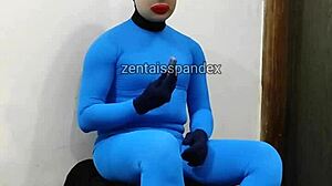 Masked Zentai Injection In Medical Fetish