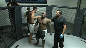 hot black busty girl contrasts her huge tits with danny mountain's monster cock banging