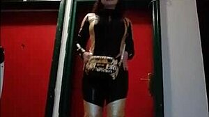 Conversational Yo, check this latex diva ruling with fierce femdom vibes!