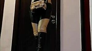 Conversational Yo, check this latex diva ruling with fierce femdom vibes!