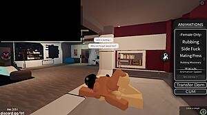 What a lucky day with muff diving and creampie in roblox condo