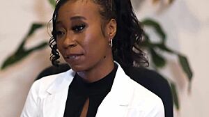 she's giving a wet nuru massage with her big tits...