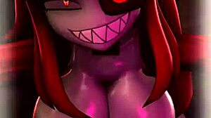 Mimibanger Whiteweasel bangs in wild cartoon action