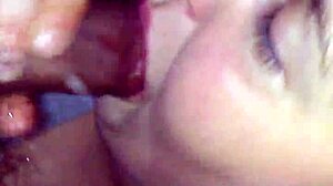 Fat Wife Swallows Cum After BJ!